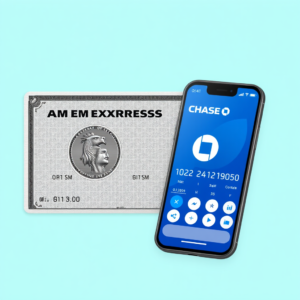 The AmEx platinum and Chase app,